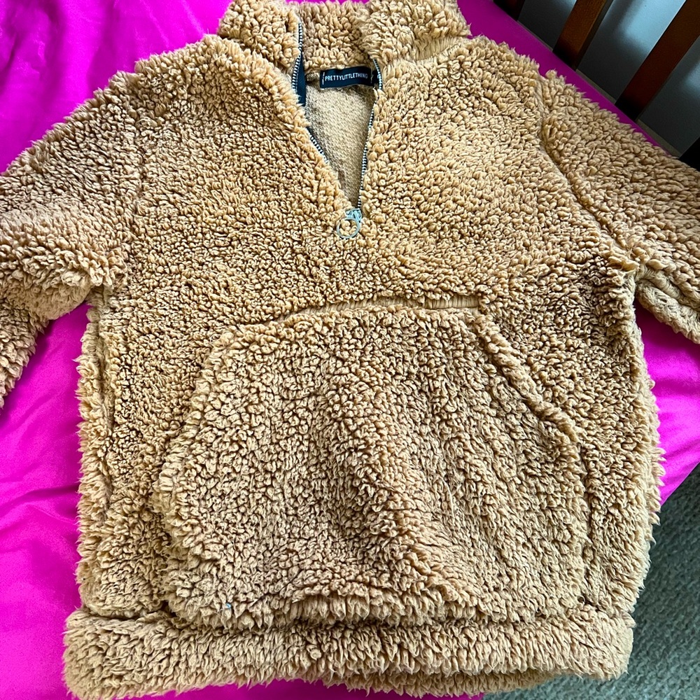Teddy bear half zip up